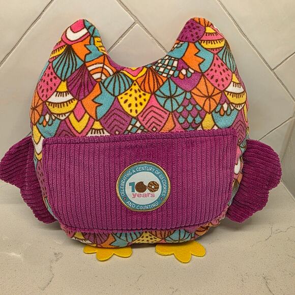 Girl Scouts Owl Plush 100 Years Cookies Commemorative Stuffed Animal Colorful - Picture 2 of 4
